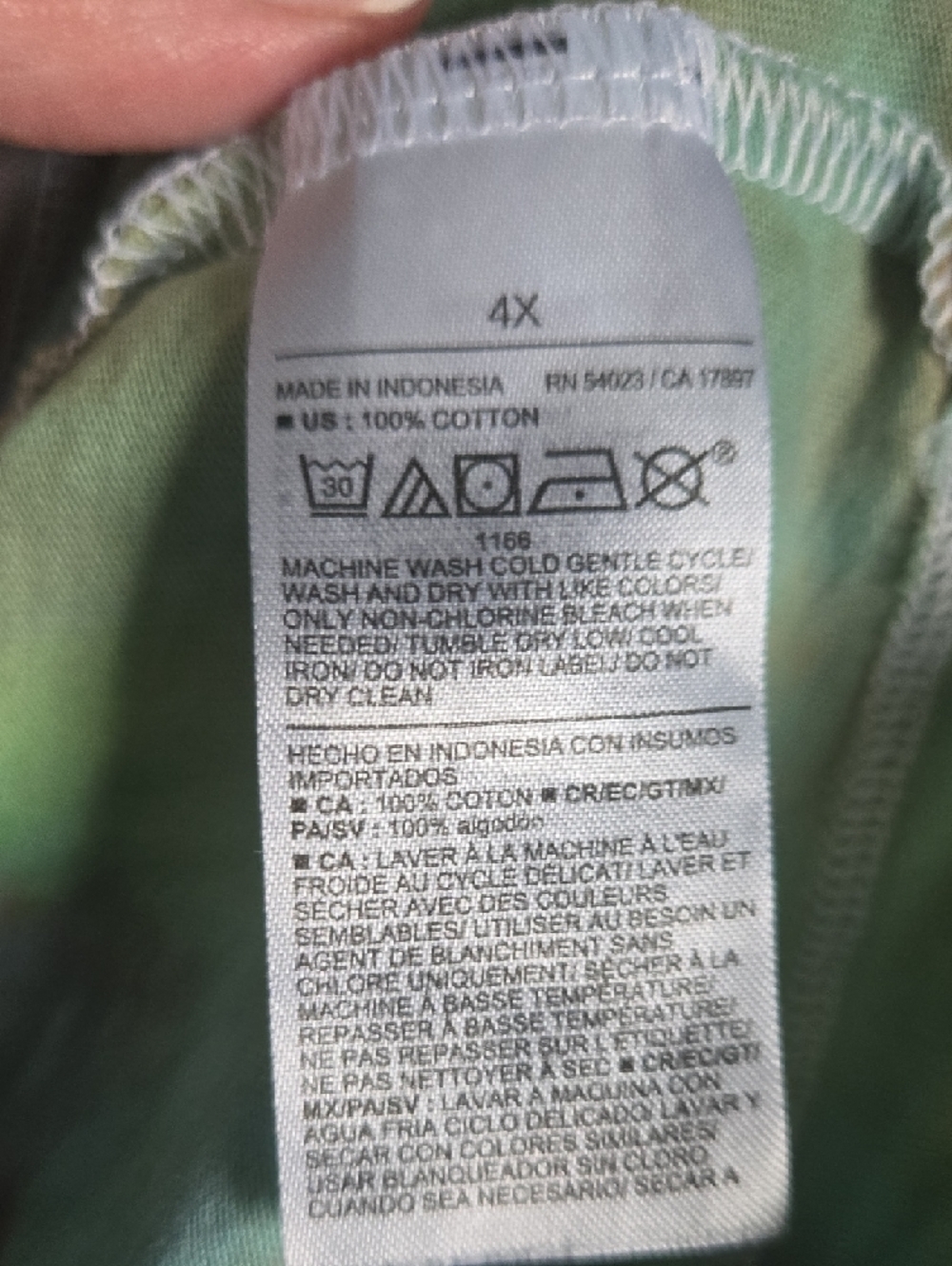 Old Navy Tie-Dye Spiral Crew Tee — Pink, Teal, Orange, Purple - Picture 3 of 4